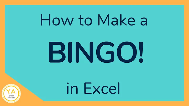 Excel Bingo Board: Create an Engaging Game Easily!