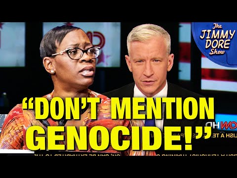 Anderson Cooper PANICS When Guest Brings Up Gaza Slaughter!