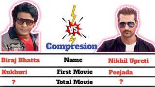 Biraj Bhatta vs Nikhil Upreti Full comparison | Nepali Actors Compare Video | #BirajBhatta #nikhil