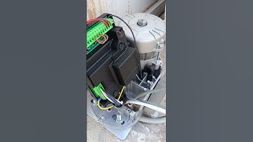 installing Somfy sliding gate motor