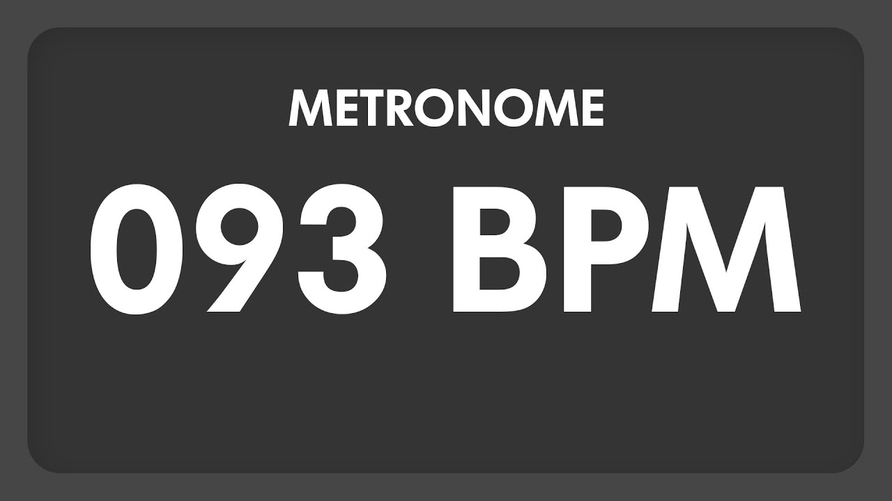 93 BPM - Metronome - YouTube