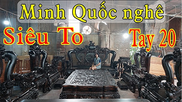 Bộ Minh Quốc Nghê Gỗ Mun Tay 20 Cực Vip Dành Cho Khách Ở Sóc Trăng | Đồ Gỗ Đồng Kỵ