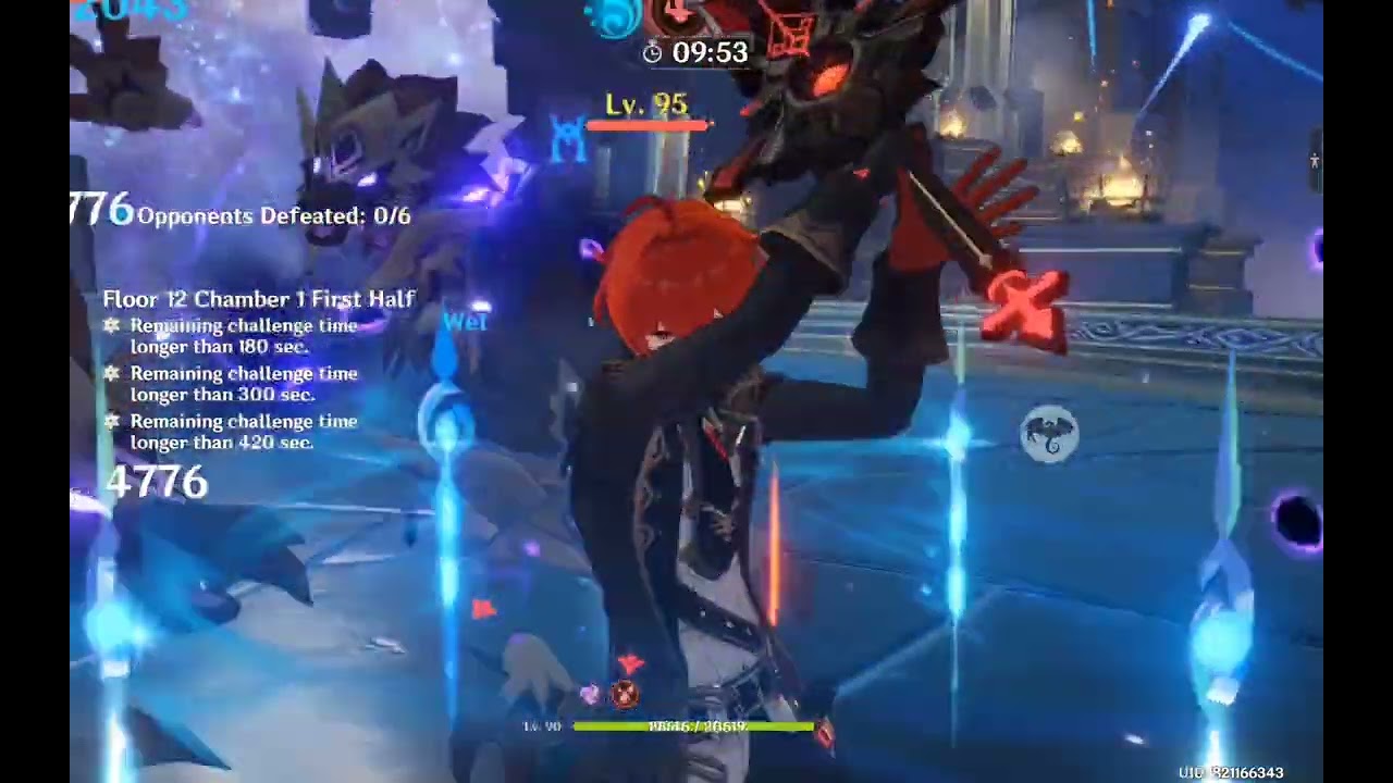 Diluc Dragonstrike with Macro on Mobile