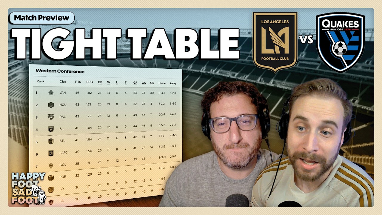 LAFC vs San Jose Preview: Tight Table, Bad Vibes, and Are We MDS Out?
