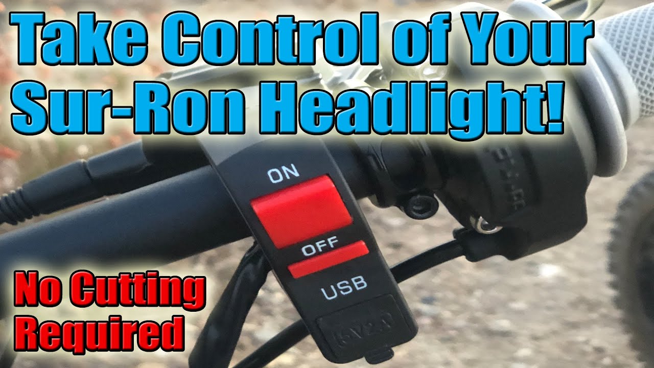 Surron Light Switch Install YouTube