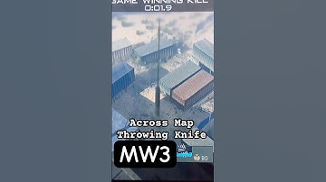 throwing knife across the map trick shot #callofduty