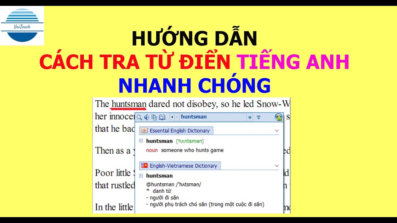 Phần mềm học từ vựng tiếng anh trên máy tính | Phần mềm tra từ điển tiếng Anh nhanh nhất rất hiệu quả | VniTeach Channel