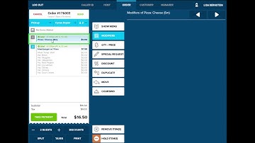 Duet POS System - Removing an Item from a Ticket