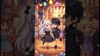 Sweet Chibi Couple Dancing 💖 | Cute Character Animation #chibi #shorts # #cute #chibiart #vtuber