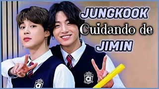 JUNGKOOK CUIDANDO DE JIMIN (BTS)