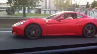 Ferrari california very hard sound and acceleration on the highway /
speed road [hd]