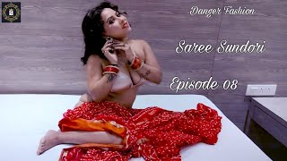 Saree Sundori Episode 08 Tina Nandi Red Chiffon Saree Silver Bikini Danger Fashion Hd 2024