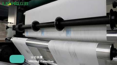 Flexographic printing machine with slitting function, medical grade paper printing