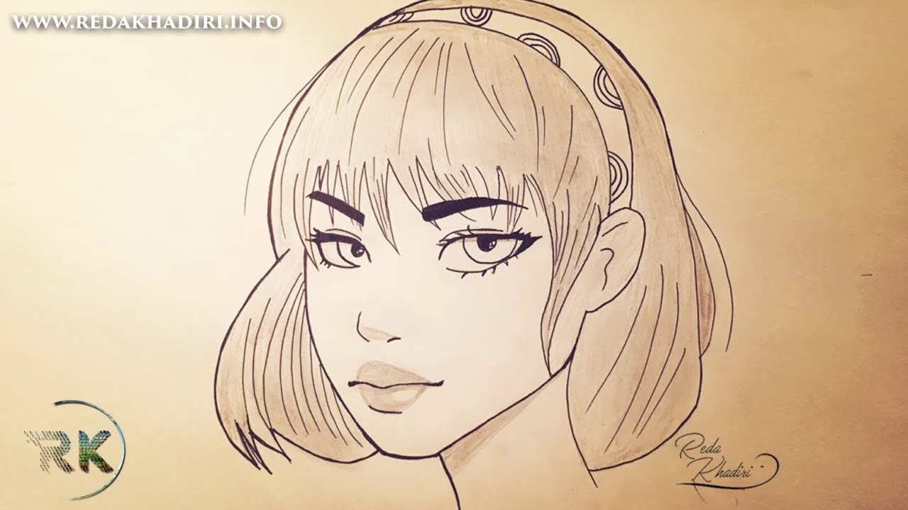 Comment dessiner le visage d'une femme étape par étape