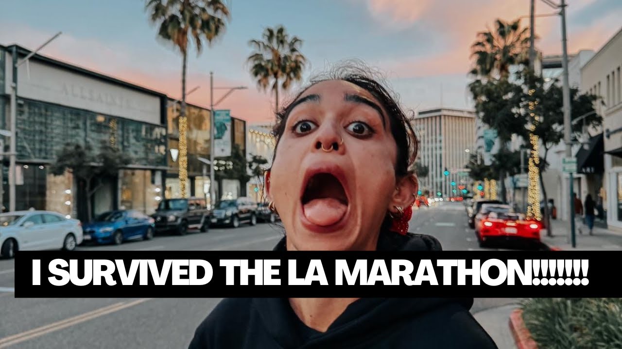 поэтому я пробежал марафон в Лос-Анджелесе в 2024 году...