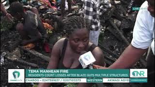Tema Manhean Fire: Residents Assess Devastating Losses | Channel One Newsroom