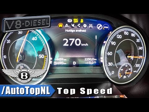 Bentley Bentayga V8 Diesel ACCELERATION & TOP SPEED 0-270km/h By AutoTopNL