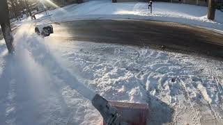 Snowblowing, Shoveling, & Salting my Driveway in 4K GoPro Hero 7 Black