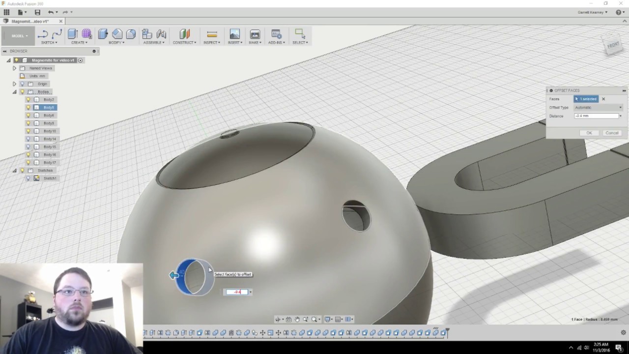 Fusion 360 Create Sketch From Body