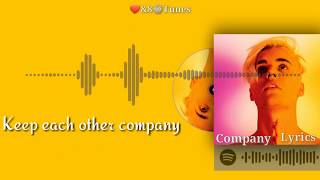 Justin bieber - Company (lyrics video)