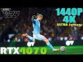 EA Sports FC 24 - RTX 4070 - 1440P and 4K ULTRA Settings Performance Test