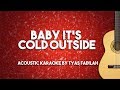 Baby It's Cold Outside - Michael Buble (Acoustic Guitar Karaoke Backing Track with Lyrics)