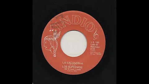 Los Supremos De Ernesto Lopez - La Calandria - Ind...