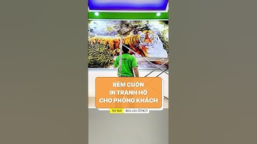 Rèm cửa đẹp thông tầng rèm cuốn in tranh 3d #youtubeshorts #shorts ăn