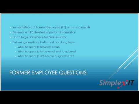 Administrating Office 365 - Former Employees