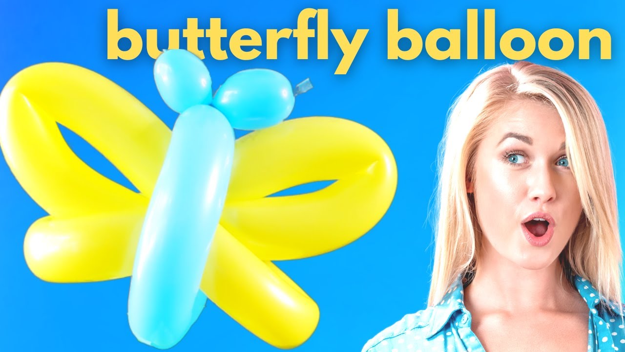 How to Make a Butterfly Balloon Animal Make a Butterfly Out of Balloons butterflyballoon