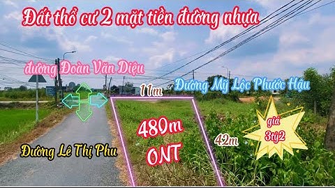❤️ Đất Cần Giuộc Giá Rẻ. Đất 2 mặt tiền đường nhựa 480m vuông code đẹp thích hợp xây biệt thự.