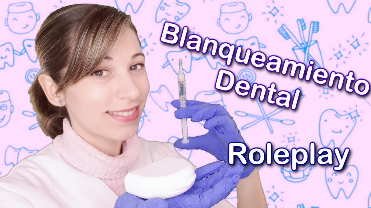 ASMR español . Roleplay Blanqueamiento dental . Dentista . Guantes de latex . Voz baja y susurros