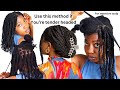 No rubber band/ best way to twist your hair if you’re tender headed/ diy mini twist on my own hair