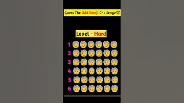 Memory Test🤯 || Find The Odd Emoji Out🥸 || Emoji Puzzle Quiz || part 16 || #shorts #quiztime