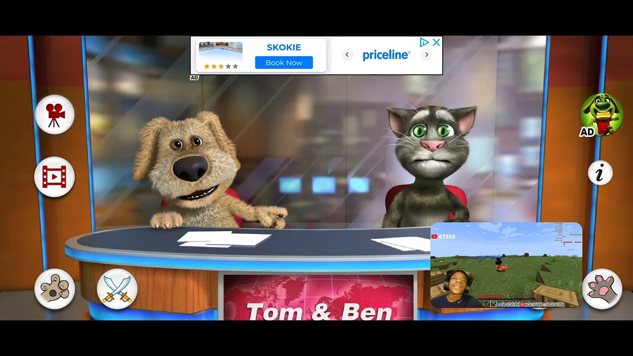 Talking Tom & Ben news funny talking - YouTube