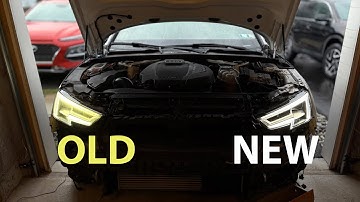 2017-2019 B9 Audi A4/S4 Headlight Lens Replacement and DRL Tubes Replacement