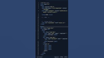 login form with html and Css #programmer #css #html #viral #coding #trending #python #code #shorts