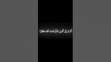 سورة ابراهيم الاية 28 | القارئ محمد اللحيدان🖤🤍