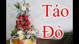 Tráp Hoa Quả Kết Bằng Táo Đỏ | Red apple caskets with fresh flowers