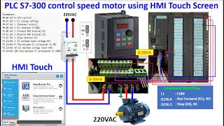 EasyBuilder Pro HMI control speed motor with PLC S7-300
