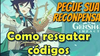 Genshin Impact: como resgatar recompensas (códigos / codiguin) - Mobile  Gamer