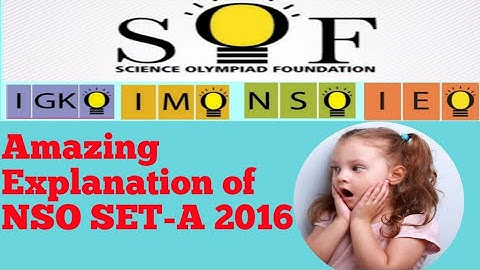 FULL EXPLANATION OF NSO SET-A 2016 CLASS 1. #IMO,#NSO,#IEO ,#IGKO,#Olympiad,#SOF,#Math