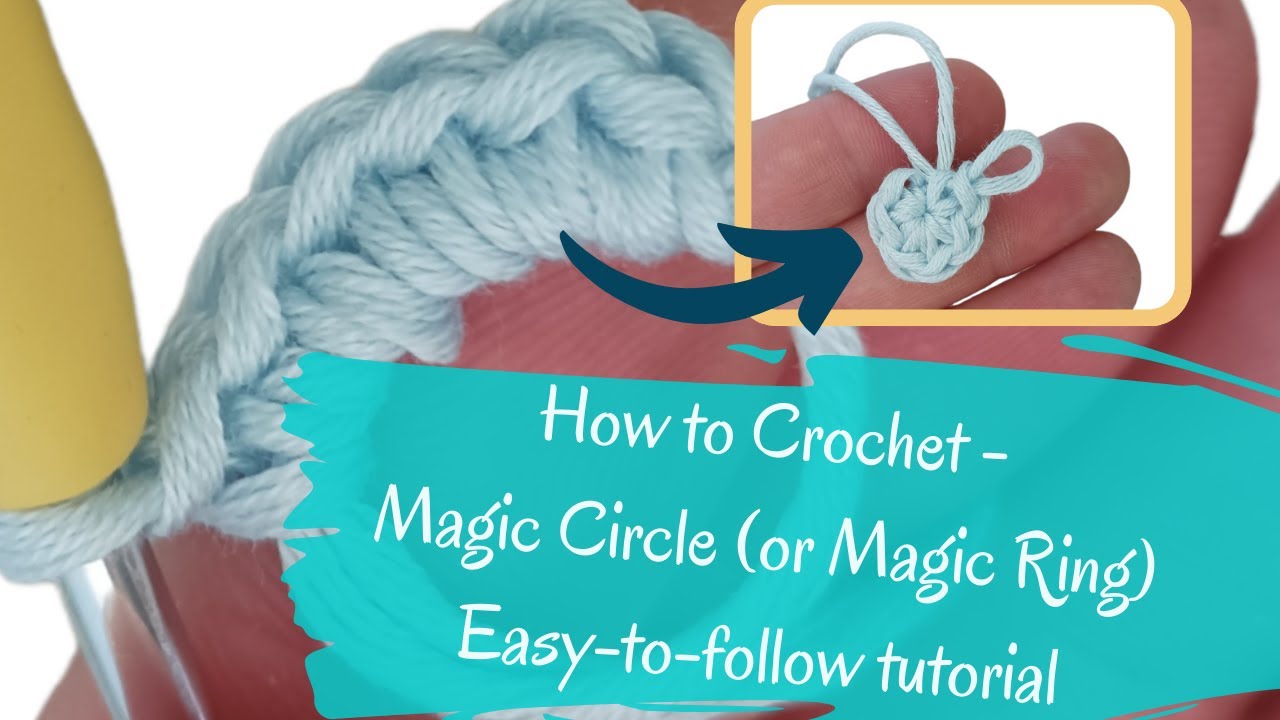 How to Crochet a Magic Circle | Easy Close-Up Tutorial for Beginners ...