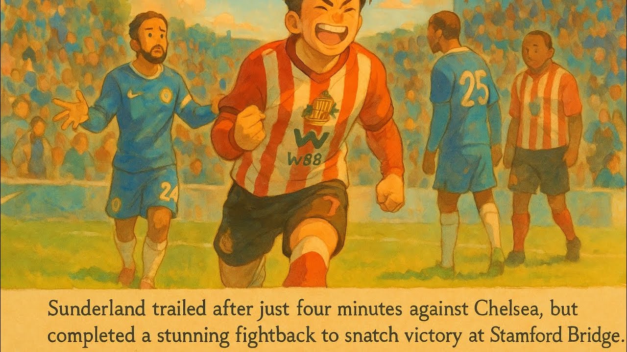 Last-Minute Drama!Talbi’s 93rd-Minute Winner Stuns Chelsea 