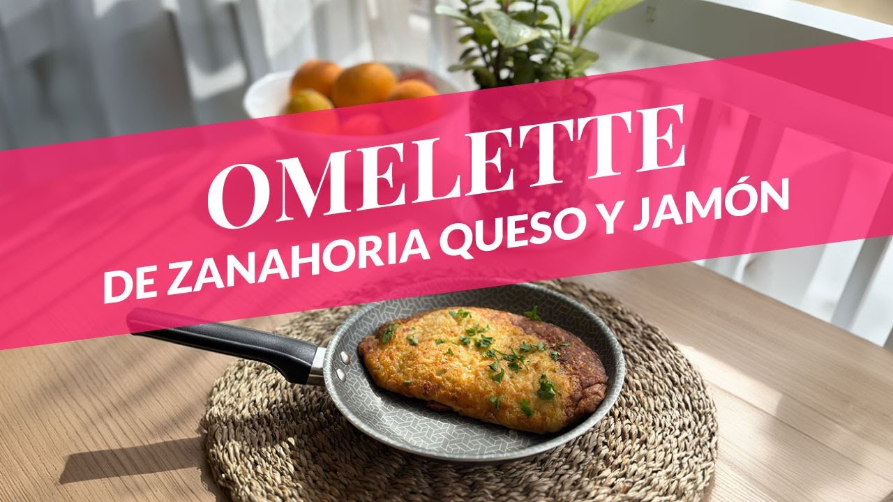 Omelette de zanahoria queso y jamón!