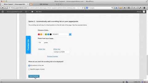 Rhino Support Wordpress Plugin - Scrolling Tab Form Video #5