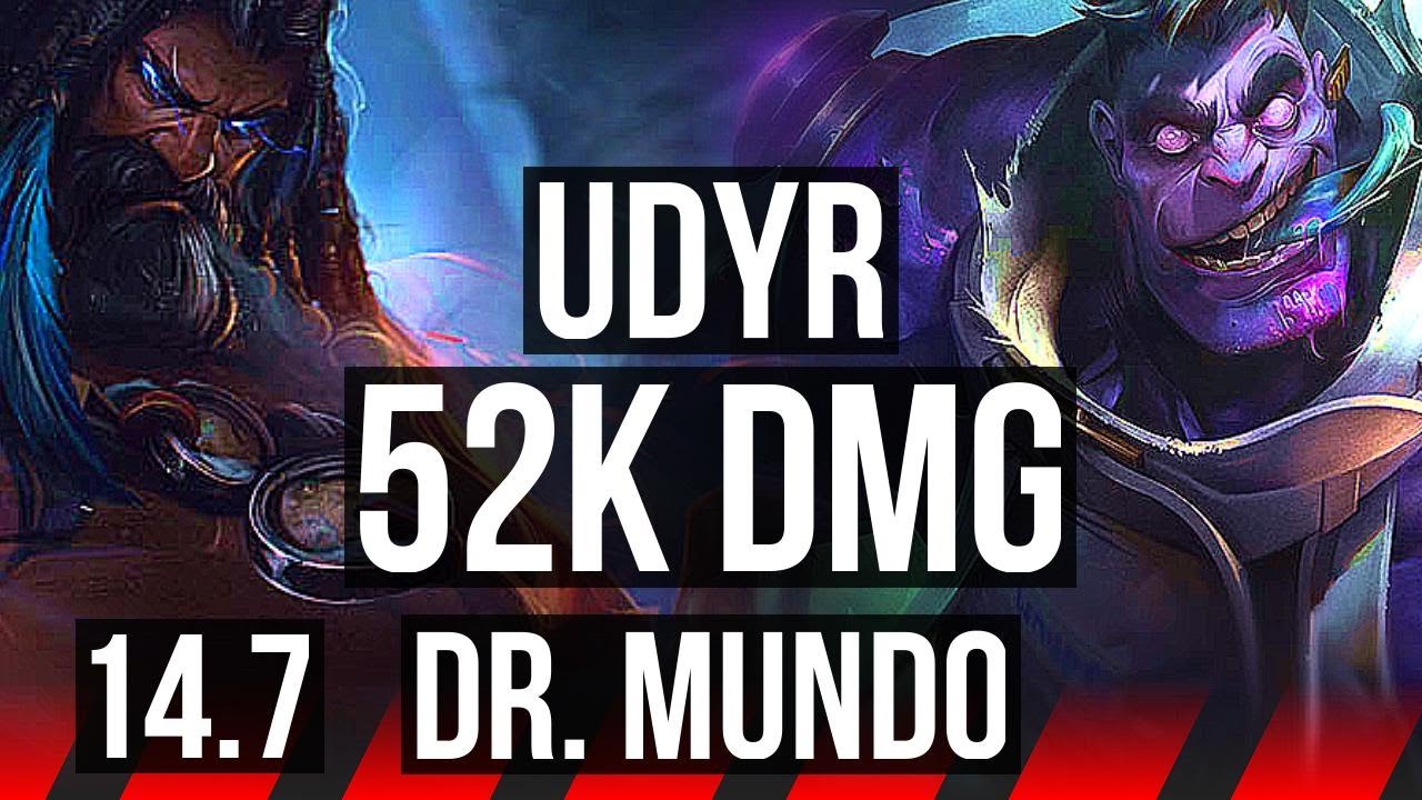 52k UDYR vs DR. MUNDO (TOP) | 52k DMG, 800+ games, 3/4/18 | KR Master | 14. ...