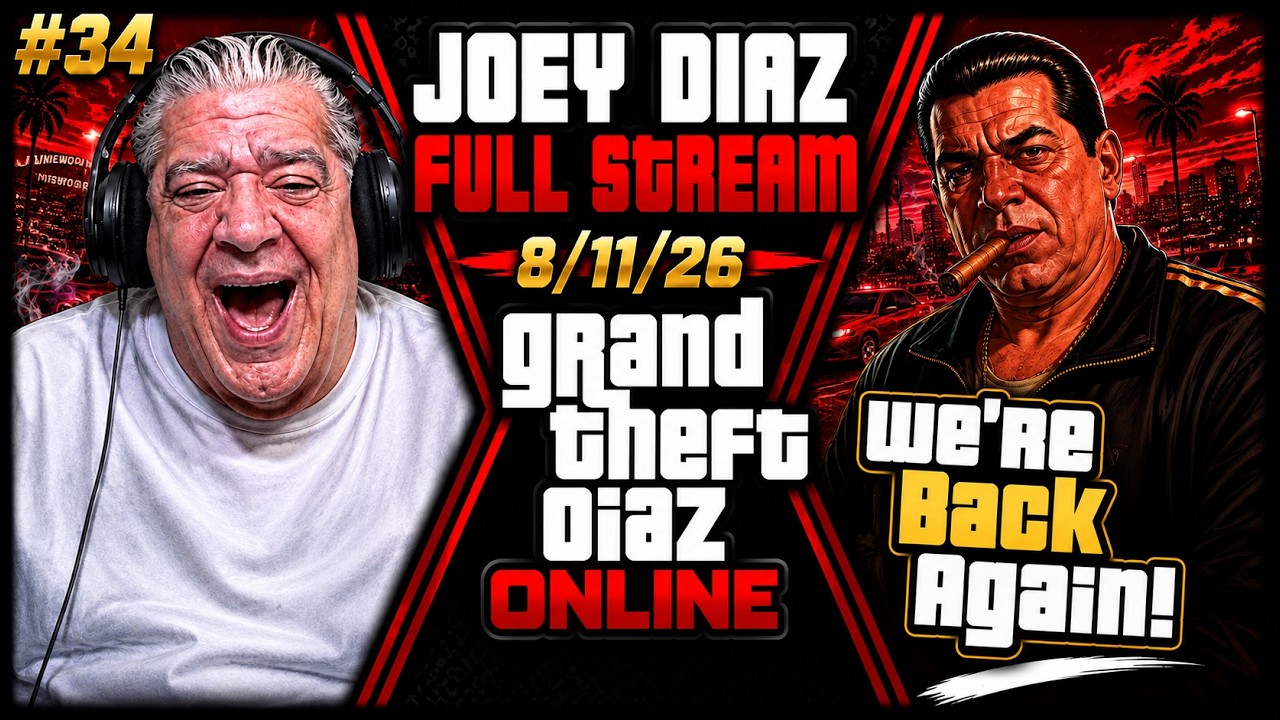 Joey Diaz Plays GTA V Online!  Full Stream "We're Back... Again!"