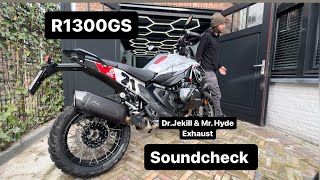 RAW soundcheck R1300GS  Dr. Jekill and Mr. Hyde exhaust valve exhaust sound 1300 BMW 1300gs