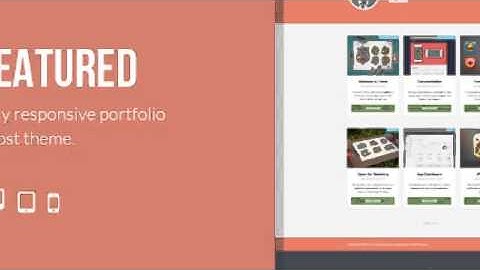 Featured - Responsive Portfolio Ghost Theme